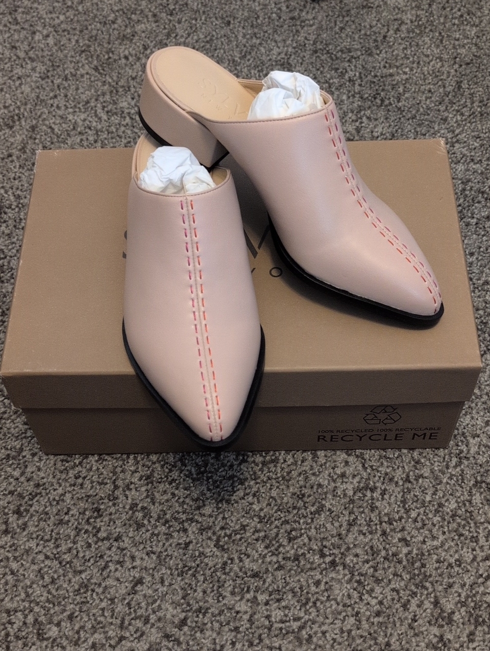 Sylven New York Cass Blush Vegan Nappa Blush Flats 6.5